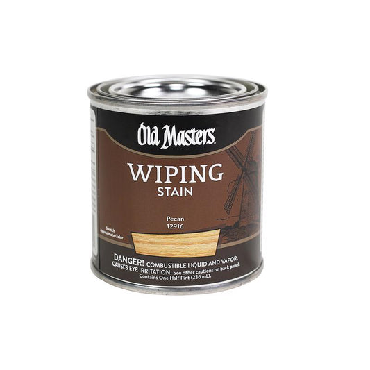 Old Masters Semi-Transparent Pecan Oil-Based Wiping Stain 0.5 pt. (Pack of 6)