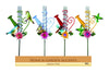 Alpine Water Can Rain Gauge Stake 1.18 in. W x 5.12 in. L (Pack of 16)