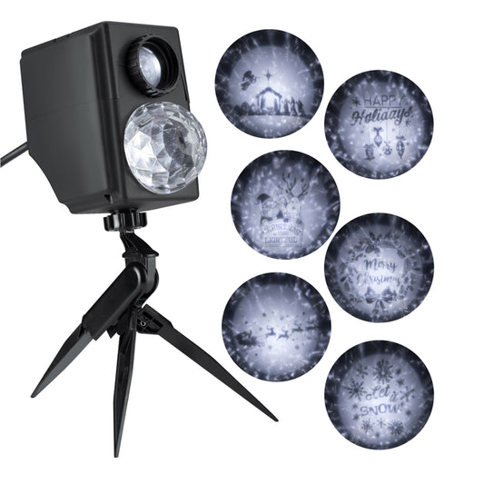 Gemmy Kaleidoscope Silhouette LED Light Snow Projector