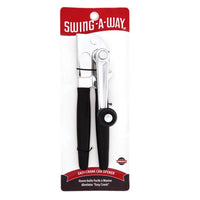 Swing-A-Way Black Stainless Steel Manual Can Opener
