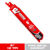 Diablo Amped 6 in. Carbide Tipped Reciprocating Saw Blade 12 TPI 1 pk