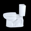 TOTO® Entrada™ Two-Piece Elongated 1.28 GPF Universal Height Toilet, Cotton White - CST244EF#01