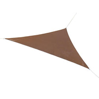 Coolaroo Ready-To-Hang Polyethylene Mocha Triangle Shade Sail Canopy 16.5 ft. H X 16.5 ft. W X 16.5