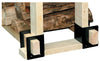 Panacea Black Powder Coated Steel Log Rack Bracket