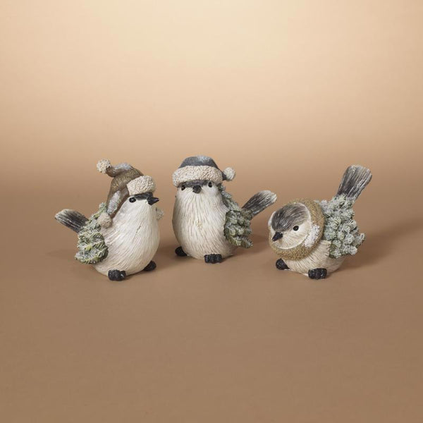 Gerson Winter Bird Figurine (Pack of 6)