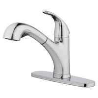 Oakbrook Collection Pacifica One Handle Brushed Nickel Pull-Out Kitchen Faucet