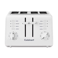 Cuisinart Plastic White 4 slot Toaster 7.2 in. H X 10.7 in. W X 10.8 in. D
