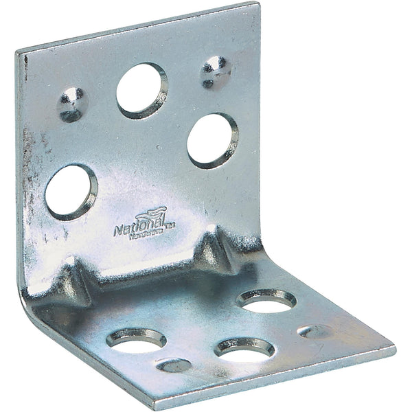 MP121BC 1-1/2â€ x 1-1/2â€ Double Wide Corner Brace - Zinc Plated