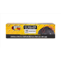 Ruffies Pro 33 gal Trash Bags Drawstring  (Pack of 12)