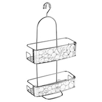 iDesign Bubbli 21.75 in. H X 10.25 in. W X 5.5 in. L Clear/Silver Shower Caddy - Open Box