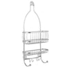 InterDesign York Lyra 22 in. H X 4 in. W X 10 in. L Silver Shower Caddy