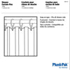 Plumb Pak Chrome Gray Steel Shower Curtain Rings 12 pk