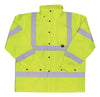 Boss Hi-Vis Yellow Polyester Rain Jacket L