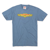 Ace Vintage Threads M Short Sleeve Men's Crew Neck Captains Blue Tee Shirt