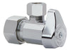 BrassCraft 1/2 in. Compression outlets X 1/4 in. Compression Brass Angle Stop Valve