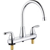 Innova Morganite Two Handle Chrome Kitchen Faucet Side Sprayer Included