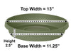 Bloem Terratray Thyme Green Resin Round Traditional Tray 2.5 H x 13 Dia. in. with Saucer - Deal of The Week