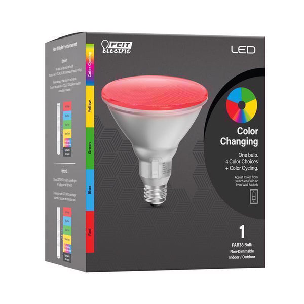 Reflector LED inteligente Feit PAR38 E26 (mediano), con cambio de color, equivalente a 90 vatios, 1 unidad - Oferta de la semana