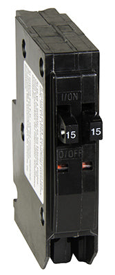 Square D Tandem 1-Pole Plug-In Indoor Circuit Breaker 15/15A 120/240V
