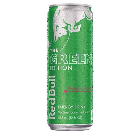 Red Bull Green Edition Dragon Fruit Beverage 12 oz 24 pk (Pack of 24)