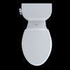 TOTO® Entrada™ Two-Piece Elongated 1.28 GPF Universal Height Toilet, Cotton White - CST244EF#01