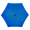 Living Accents Solar LED 9 ft. Tiltable Royal Blue Market Umbrella