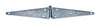 National Hardware 10 in. L Zinc-Plated Heavy Strap Hinge 1 pk