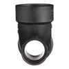 Charlotte Pipe 3 in. Hub X 3 in. D Hub ABS 90 Degree Elbow