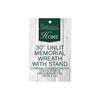 Holiday Bright Lights 30 in.   D Decorated Memorial Christmas Wreath with Stand (Pack of 4).