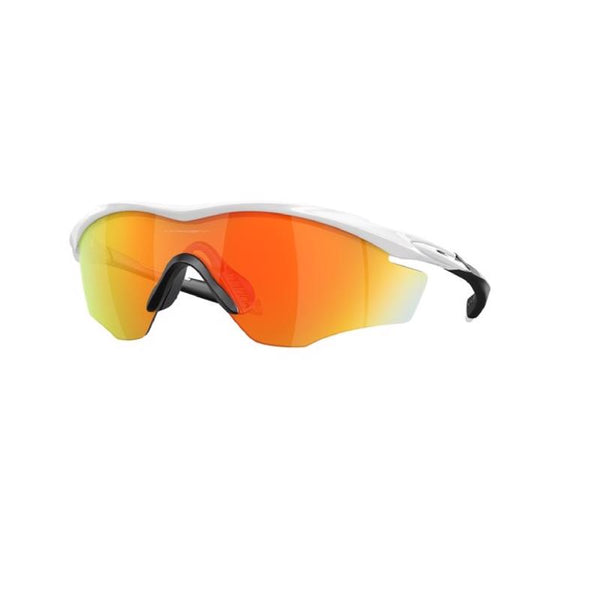 Gafas de sol Oakley M2 Frame XL unisex con lentes pulidas en blanco y naranja