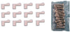 Prime-Line Bright White Plastic Screen Clip For 7/16 inch 12 pk