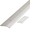 M-D 0.3 in. H X 72 in. L Prefinished Silver Aluminum Carpet Trim