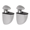 Dolle Jam 3 in. H X 1 in. W X 1.6 in. D Silver Metal Shelf Clips