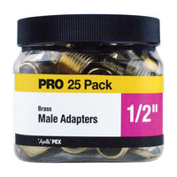 Apollo PRO 1/2 in. PEX Barb in to X 1/2 in. D PEX Barb Brass Male Adapter