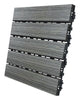 Aura Gray Oak Composite Snap-On Edge Waterproof Balcony/Deck Tiles 12 Lx12 W in., 6 sq. ft. Coverage
