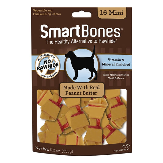 SmartBones Peanut Butter Treats For Dogs 9 oz.