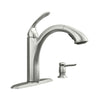 Moen Kinzel One Handle Stainless Steel Pull-Out Kitchen Faucet
