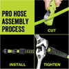 Legacy Flexzilla Pro 250 ft. L X 1/4 in. D Hybrid Polymer Air Hose 300 psi Zilla Green