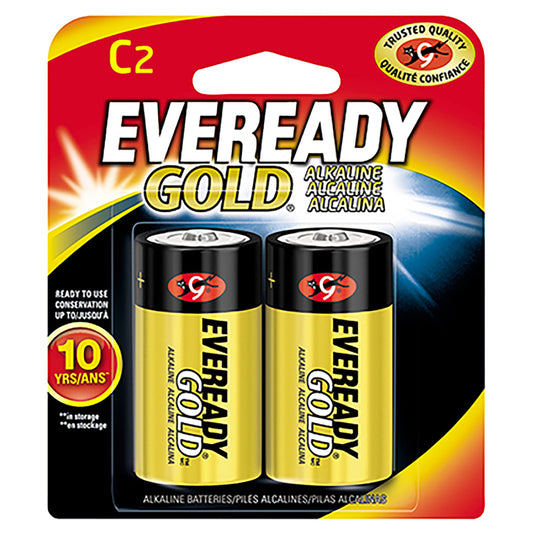 Battery Ever Gold C-2Pk (Pack Of 12)