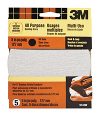 3M 5 in. Aluminum Oxide Hook and Loop Sanding Disc 80 Grit 5 pk (Pack of 10)