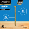 Hillman Power Pro No. 9  x 3 in. L Star Flat Head Exterior Deck Screws 50 pk