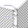 Yardlink Silver Aluminum Post Cap 1 pk