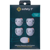 Safety 1st White Plastic Cabinet Locks 5 pk (Pack of 2)