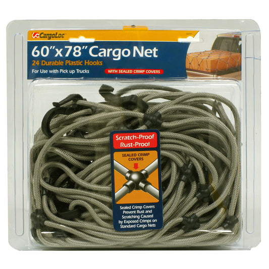 CargoLoc Gray Cargo Net 78 in. L 1 pk