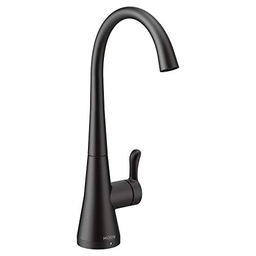 Matte black one-handle high arc beverage faucet