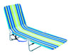 RIO Brands Silver Steel Frame Chaise Lounge Multicolored