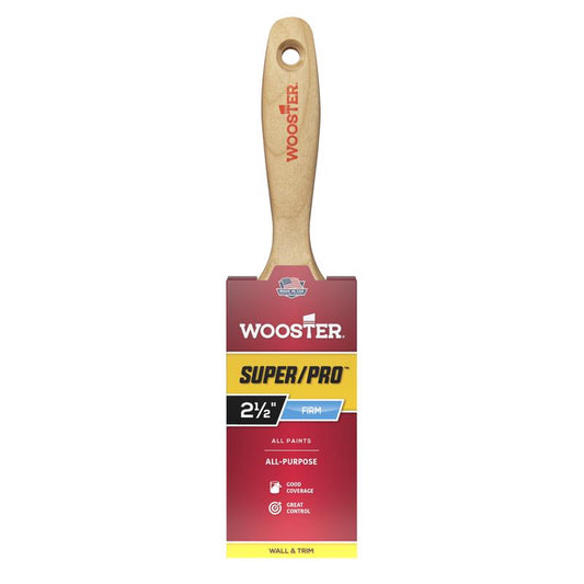 Wooster Super/Pro 2-1/2 in. Flat Paint Brush