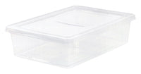 IRIS 28 quart Clear Storage Box 6 in. H X 16.25 in. W X 24 in. D Stackable