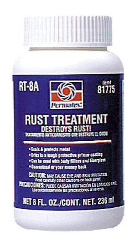 Permatex Rust Treatment White Latex Primer 8 oz