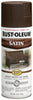 Rust-Oleum Stops Rust Satin Dark Brown Protective Enamel Spray Paint 12 oz. (Pack of 6)